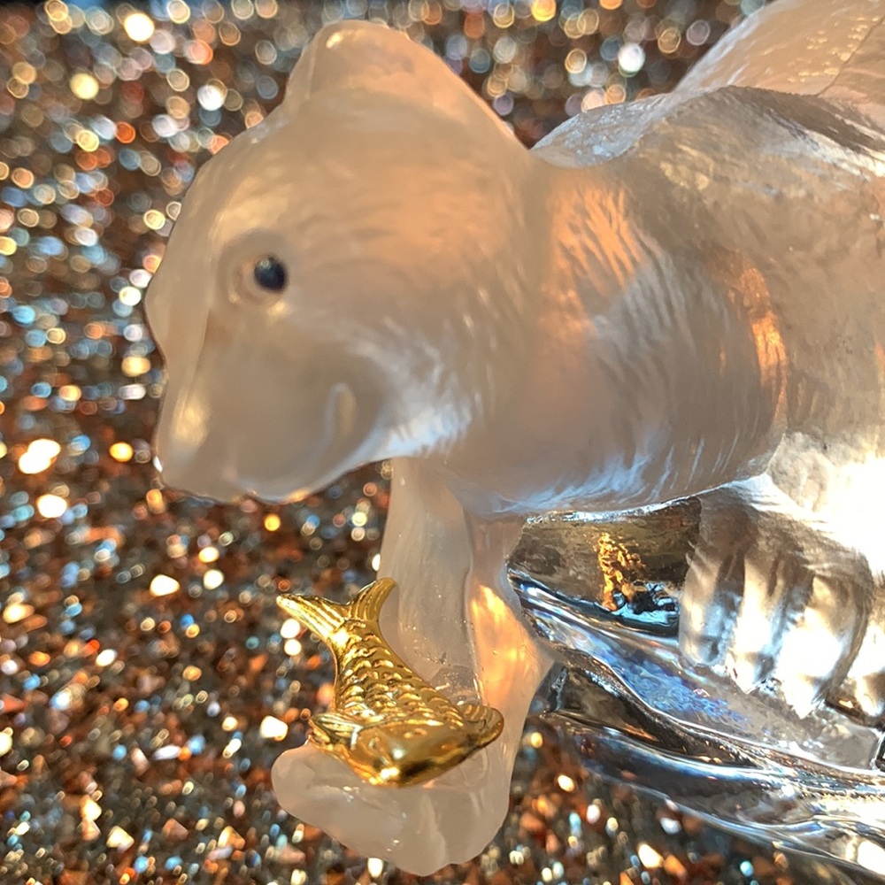 FM Igor Carl Faberge Crystal Bear-crystal cape. Franklin Mint - Picture 2 of 9